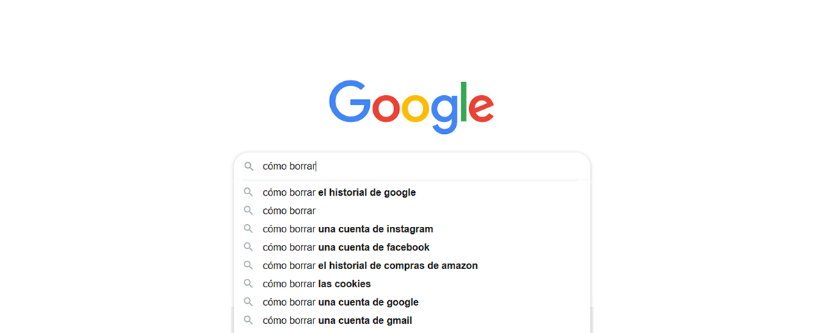 borrar historial de Google