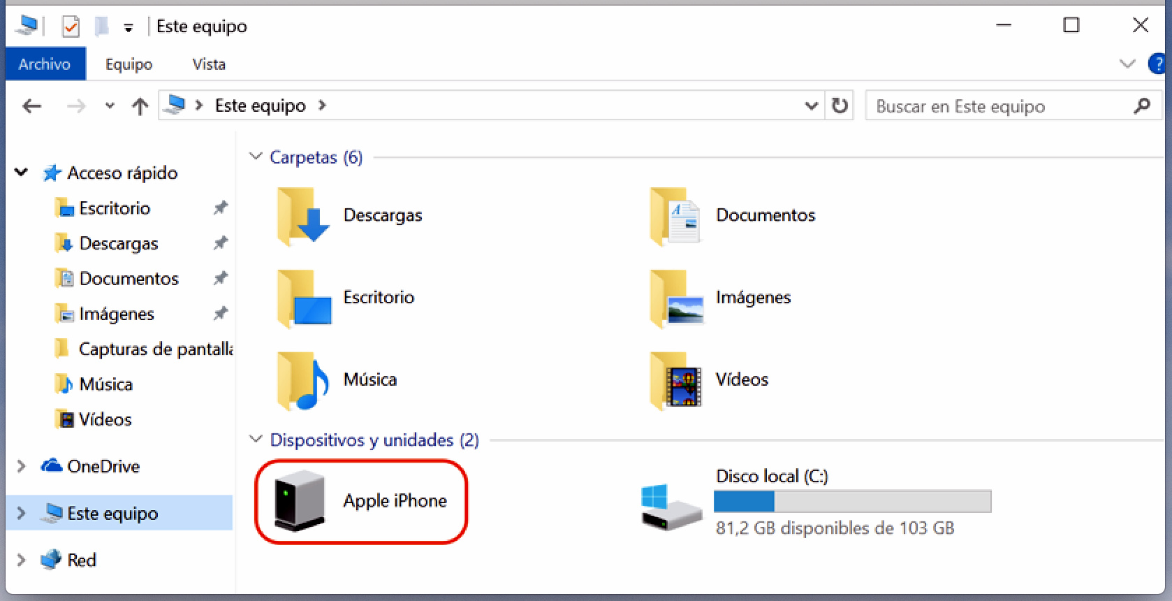 pasar fotos de iPhone a PC sin iTunes