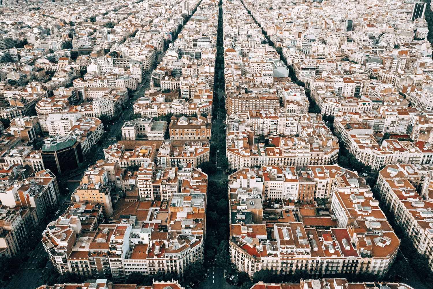 vista área de Barcelona