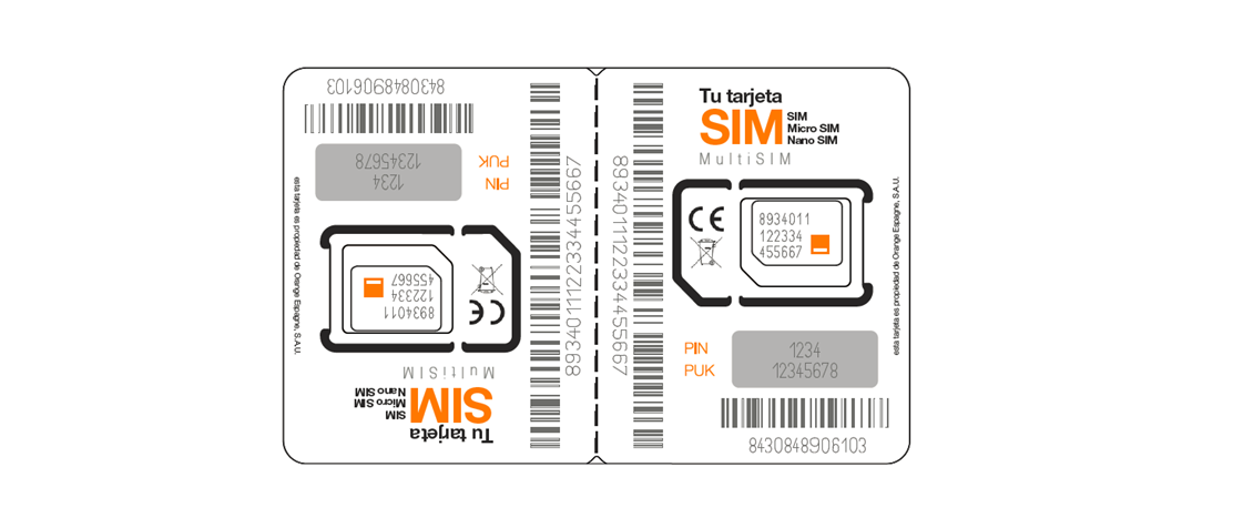 Tarjeta SIM de Orange