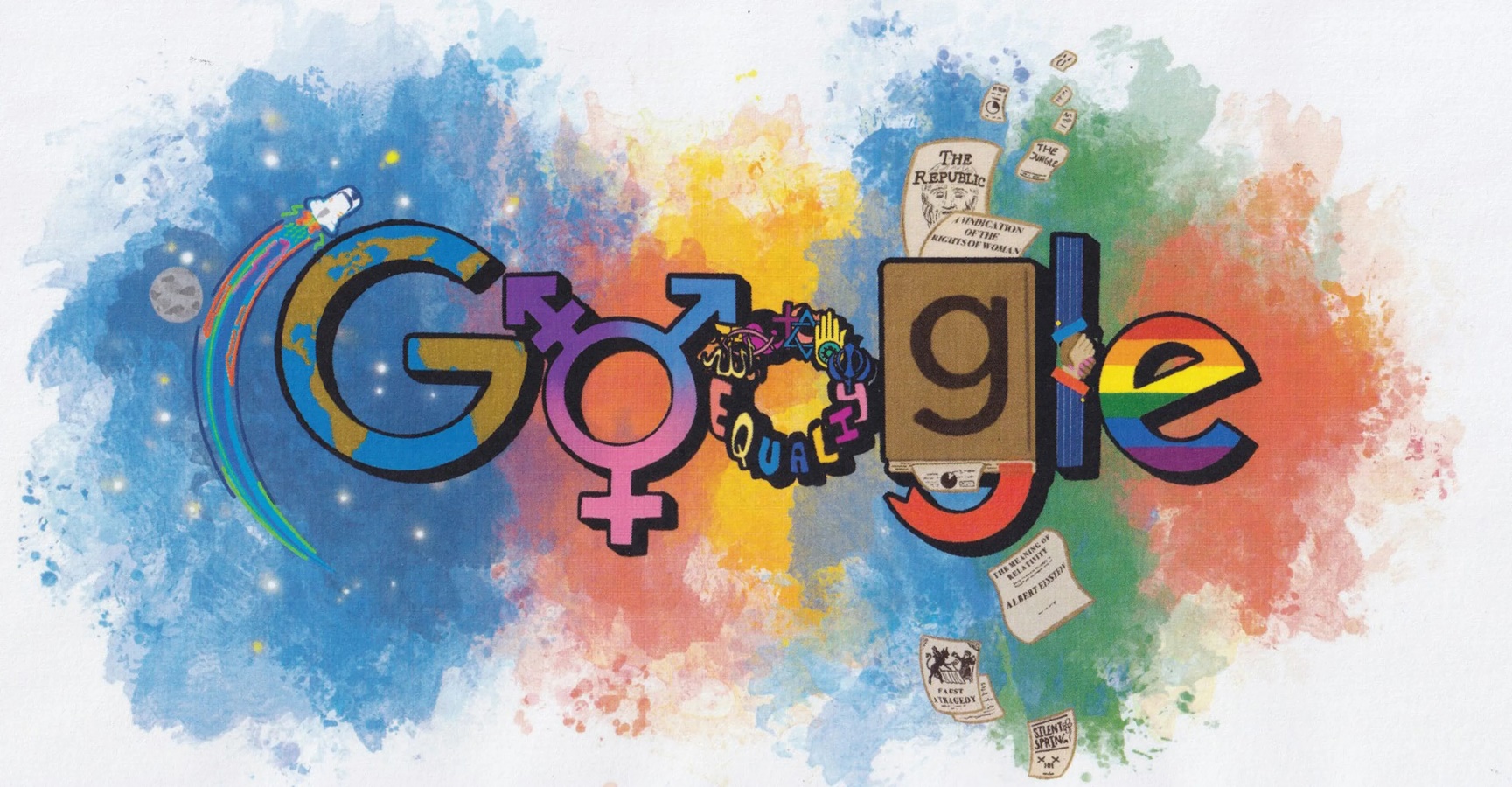 Doodle de google sobre feminismo