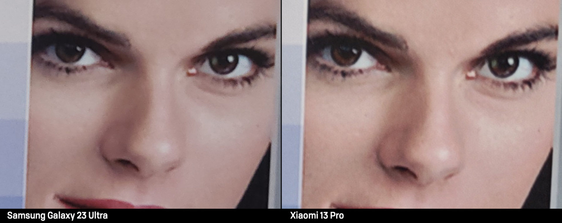 Comparativa carta color al detalle Samsung S23 Ultra y Xiaomi 13 Pro