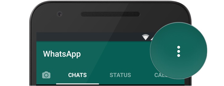 Acceder a los ajustes de WhatsApp