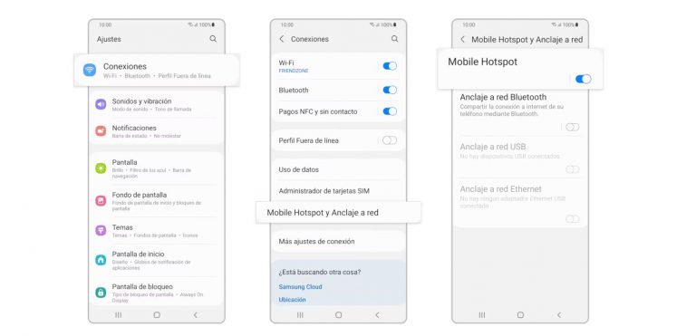 Cómo compartir datos de un móvil a otros dispositivos
