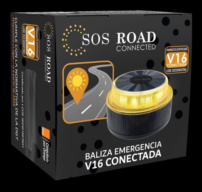 Balise V16 LED Hero Driver Connectée DGT 3.0 - Géolocalisation, Sans Frais Jusqu'en 2040 - Obligatoire à Partir De 2026