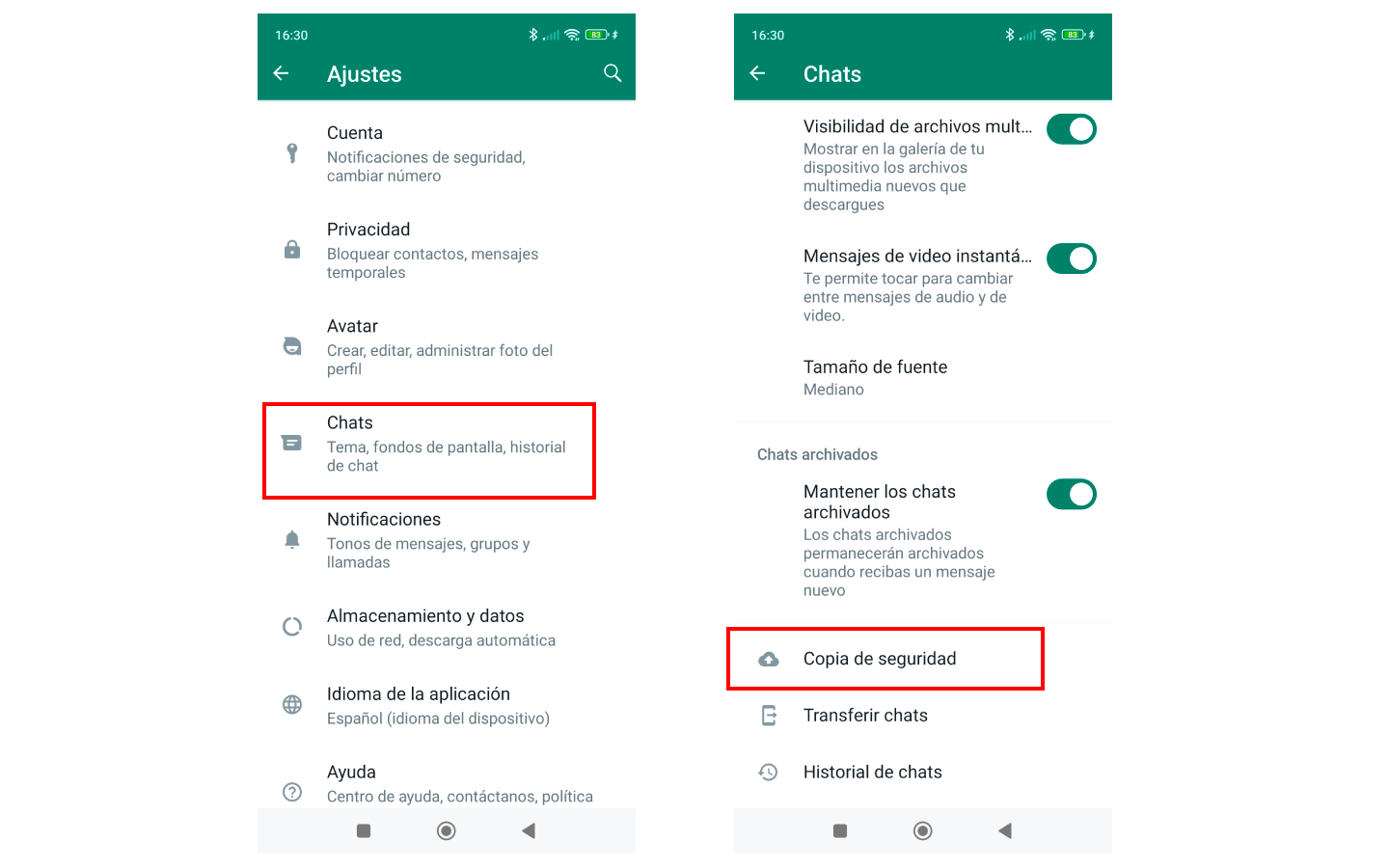 ¿Cómo hacer una copia de seguridad de WhatsApp para cambiar de teléfono?