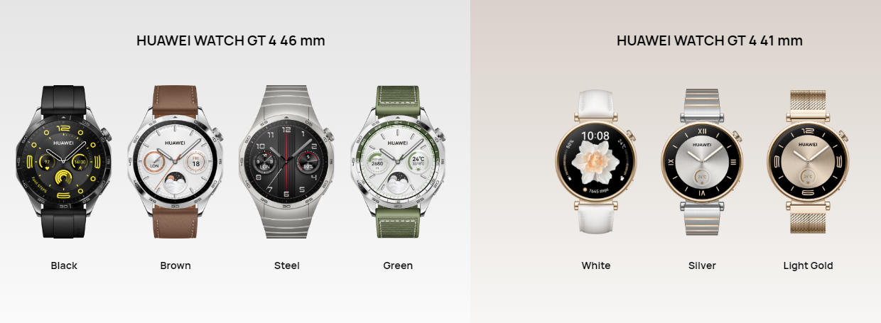 smartwatch Huawei Watch GT 4 modelos