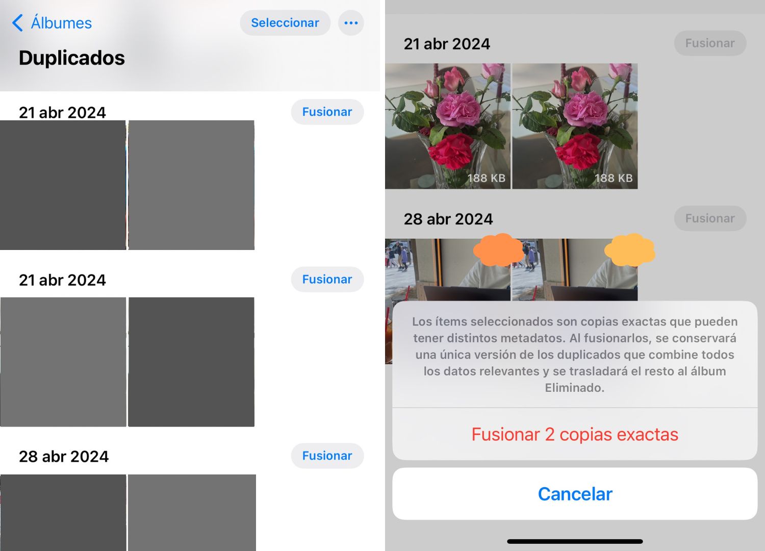 ¿Cómo eliminar fotos duplicadas en mi iPhone?