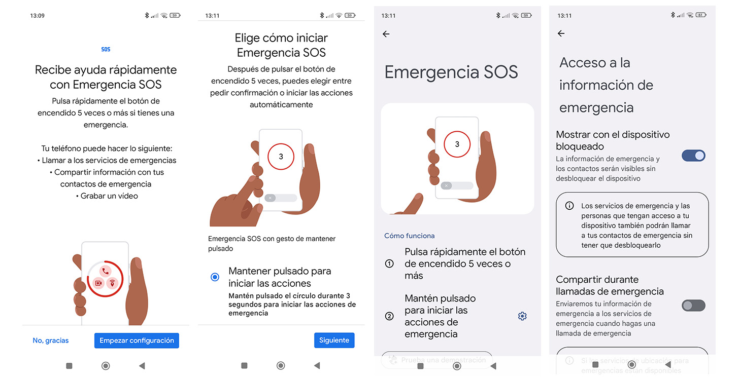 Activa Emergencia SOS Android